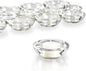 Clear Tealight Candle Holders - Set of 24, Round Chunky Glass Candle Holder, 3" Diameter - CH01