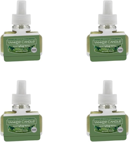 Yankee Candle Scent Plug Refill, Balsam Forest (Pack of 4)