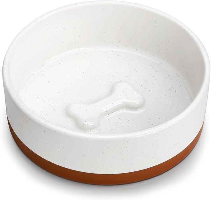 MALACASA Dog Bowls, Ceramic Dog Food and Water Bowls for Small Size Dogs, 1.5 Cups Capacity Pet Bowl for Puppy & Cats (S-1.5 Cups)-Mewly Pet