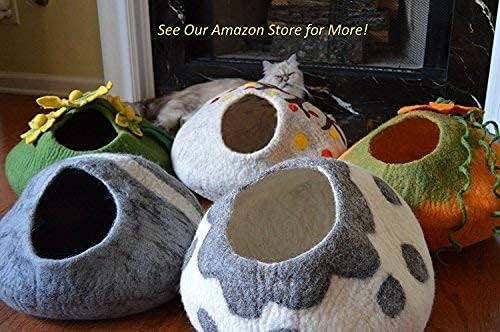 Wool Cat Toys - Felt Balls Assortments for Small Pet Fetch and Play - Eco Friendly Quiet Wool Ball Toy for Cats and Kittens - Choose Your Colors (Variety Pack)-Mewly Pet