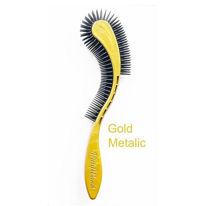 (Gold) Designed for Comfort,Created for Results. This innovative brush features multi-contour bristles that gently adapt to your cats body providing a stress-free brushing experience.-Mewly Pet