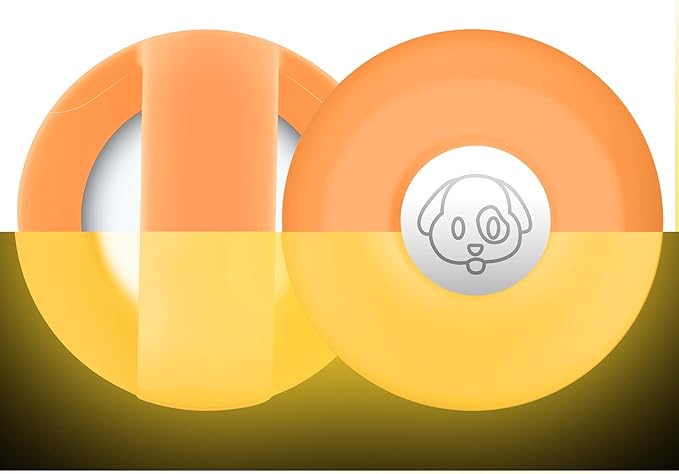 Airtag Holder for Dog Collar, Cibaabo Silicone Air Tag Case Cover Compatible with Apple Airtags for 0.8-1.2inch Cat Pet Collar Harness Loop-Mewly Pet