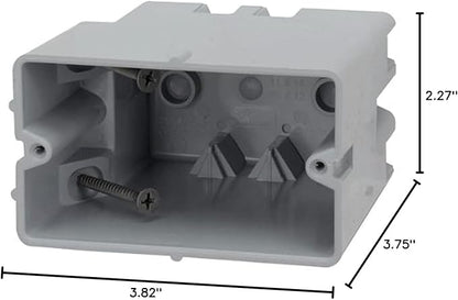 Southwire MSB1G One Gang Device Box with Depth Adjustable, Heavy Duty 42lb