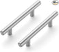 JOY DECOR 60 Pack 5 Inch Cabinet Pulls Kitchen Cabinet Handles with 3 Inch Hole Center Brushed Nickel Cabinet Hardware Stainless Steel Kitchen Drawer Pulls for Cabinets Cupboard, 76mm Hole Centers