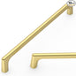 Amerdeco 10 Pack Brushed Gold Cabinet Pulls 6.3 Inch(160MM) Hole Centers Kitchen Cabinet Handles Hardware Kitchen Handles for Cabinets Cupboard Handles Drawer Pulls ZH0041