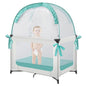 Baby Pack and Play Tent, Pack N Play Canopy to Keep Baby from Climbing Out, Crib Tent for Pack N Play & Playard (39.6" L x 27.6" W x 49.2" H)