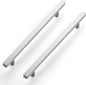 Ravinte Brushed Nickel Cabinet Handles 30 Pack 8-4/5 inch Satin Nickel Square Cabinet Pulls Silver Hardware for Kitchen Cabinets 11-3/10 inch Overall Length Stainless Steel Drawer Pulls