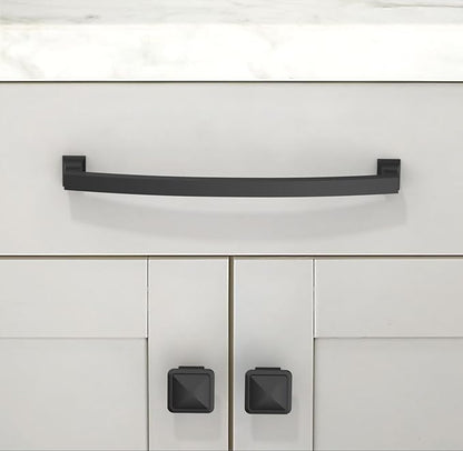 10 Pack Matte Black Cabinet Pulls 7.5 Inch(192mm) Kitchen Cabinet Handles Solid Zinc Alloy Cabinet Hardware Drawer Pulls