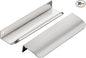 Ravinte Hardware 30 Pack Silver Cabinet Handles, 5.9 Inch (150mm) Finger Edge Pulls, 5 Inch Hole Center, Finger Pulls for Cabinets