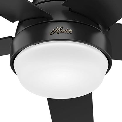 Hunter 51314 Aerodyne Ceiling Fan 52 inches Matte Black