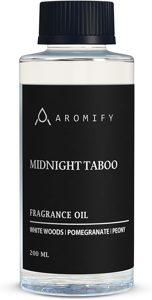 Midnight Taboo Diffuser Oil, Inspired by Luxury Hotels, 6.7 Fl Oz 200 mL, Hotel Scent for Home, Office, Bathroom & Spa, Aromatherapy Essential Oil, Lemon & Pomegranate Scents.