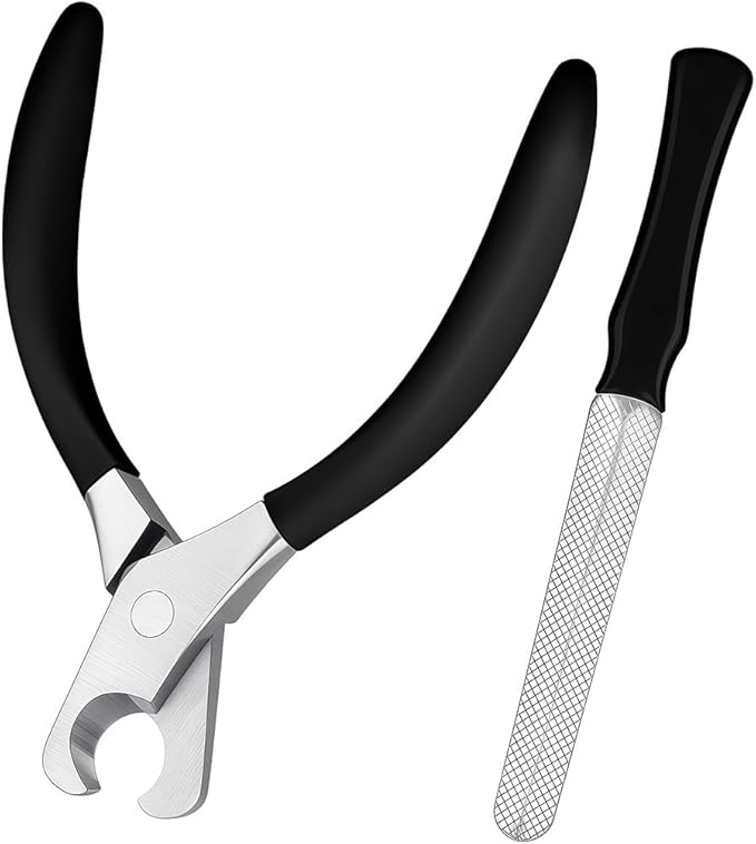 Large Dog Nail Clippers Wide Jaw Opening Heavy Duty Dog Nail Trimmer Cat Claw Clippers(Black)-Mewly Pet