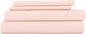 Linen Market Double-Brushed Microfiber Twin Sheet Set 3 Piece – Oeko-TEX Certified Ultra Soft & Wrinkle-Free - 16" Deep Pocket Sheets - Easy Care Twin Size - Blush