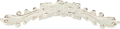 6Pcs 5" Hole to Hole Euro Rose Decorative Cabinet Pull Handles Ivory Vintage Kitchen Zinc Alloy Flower Drawer Dresser Vanity Nightstand Cupboard Wardrobe Pull Handles