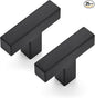 JOY DECOR 25 Pack Cabinet Knobs, Black Cabinet Handles, 2 Inch Kitchen Knobs, Single Hole Drawer Hardware for Dresser Drawers