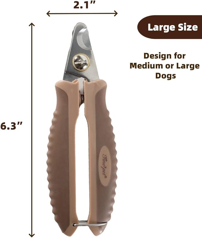 Large Dog Nail Clippers Pet Nail Trimmers for Cats Rabbits Dog Grooming Clippers with Safety Guard to Avoid Over Cutting L-Mewly Pet