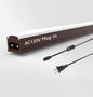 Under Cabinet Lighting Plug in, 16 Inch 1 Pc, Linkable AC120V 3CCT 3000K/4000K/5000K Ultra Slim, LED Under Cabinet Lights for Counter Light, Kitchen, Shelf, Sink, Workshop, Desk, Bronze