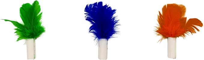 Cat Toy Replaceable Feathers and Fluffy Toy Accessories, 3Pcs-Mewly Pet
