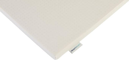 Pure Green Natural Latex Mattress Topper w/Jersey Cover - Soft - 3 Inch - Twin XL Size (GOTS Certified Organic)
