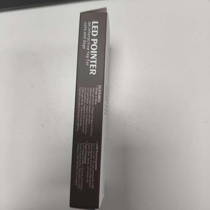 Cat Toys, 2 Pieces, USB Rechargeable Interactive Cat Mouse Toys, 3 Light Modes & 5 Adjustable Patterns, Portable Kitten Toy for Indoor Cats & Dogs, Training & Exercise Fun-Mewly Pet