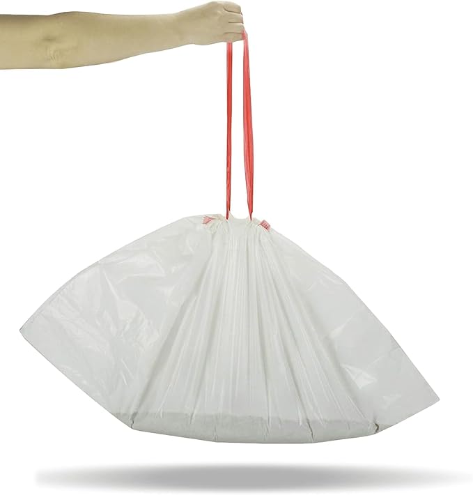 PETSWORLD Cat Litter Box Liners, Heavy Duty Litter Pan Liners Bags with Drawstring for Pet Cat Litter Tray (Unscented) (JUMBO - 45 x 18 Inches, 25 Count)-Mewly Pet