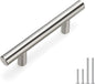 homdiy Brushed Nickel Cabinet Pulls Cabinet Handles, 2-1/2in(64mm) Center to Center Dresser Drawer Handles Silver Drawer Pulls for Kitchen, Bedroom, Bathroom, Wardrobe Hardware