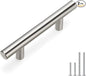 homdiy Brushed Nickel Cabinet Pulls Drawer Handles, 2-1/2in(64mm) Hole Center Dresser Pulls Silver Drawer Pulls for Kitchen, Bedroom, Bathroom,Livingroom