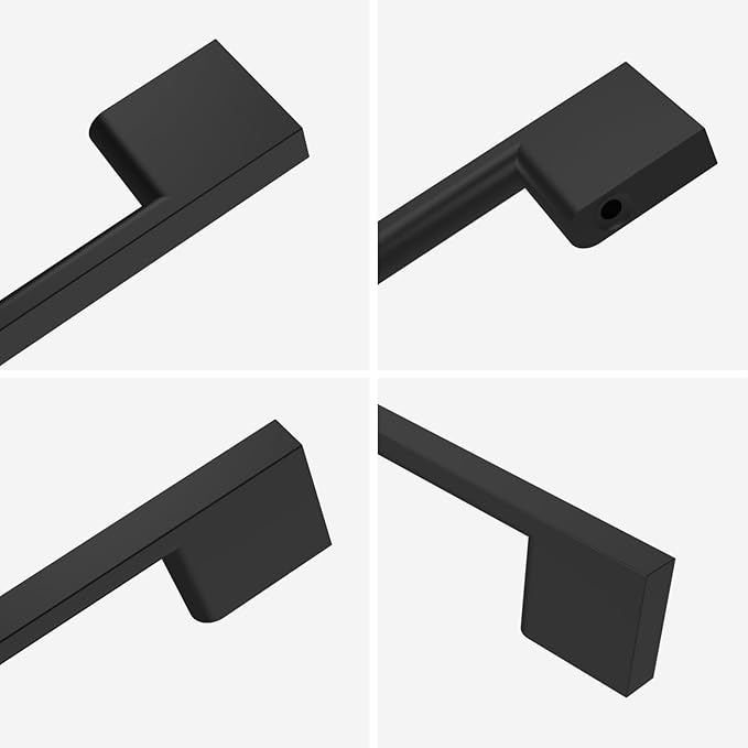 6 Pack Matte Black Cabinet Pulls 11.3 Inch Cabinet Handles Kitchen Cabinet Hardware Kitchen Handles for Cabinets Black Dresser Pulls Wardrobe Pulls
