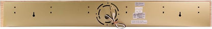 Design House Vanity Lights, 6 Linear Lights, Dimmable, Horizontal or Vertical Use, Uses (6) 60W Bulbs, For Bathroom/Makeup Vanity, Honey Oak, 36.0 in. L x 4.5 in. H x 2.5 in. D, 500223