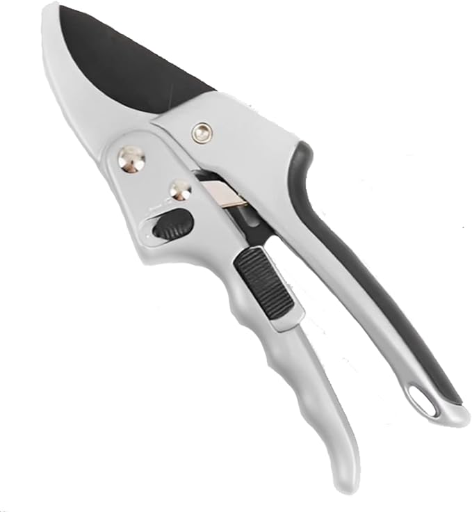 Garden clippers, premium Germany pruners, Work 3 times easier, professional ratchet pruning shears, cutting rose, flower, hedge, stem, tree, Sharp gardening scissors, Arthritis weak hand snips-Mewly Pet