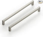 Ravinte 10 Pack Solid 7-1/2 Inch Center to Center Slim Square Bar Dresser Drawer Handles Kitchen Cabinet Handles Brushed Nickel Drawer Pulls Kitchen Cabinet Hardware Pulls