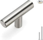 homdiy 15Pack Cabinet Knobs Brushed Nickel Drawer Knobs - 2in Overall Cabinet Door Knobs Single Hole Knobs Modern Cabinet Hardware for Kitchen Cabinets, Dresser Drawers