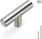 homdiy 500Pack Cabinet Knobs Brushed Nickel Drawer Knobs - 2in Overall Cabinet Door Knobs Single Hole Knobs Modern Cabinet Hardware for Kitchen Cabinets, Dresser Drawers