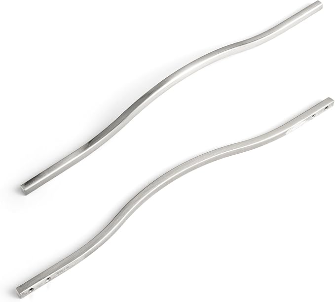 Goo-Ki Low Profile Satin Nickel Cabinet Pulls, Double Hole Centers (11.3''/12.6'') Zinc Alloy Handle for Drawer Cupboard Wardrobe,6 Packed…