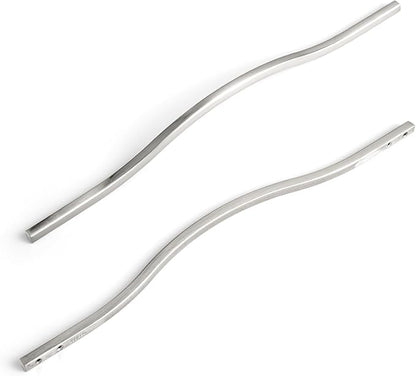 Goo-Ki Low Profile Satin Nickel Cabinet Pulls, Double Hole Centers (11.3''/12.6'') Zinc Alloy Handle for Drawer Cupboard Wardrobe,6 Packed…