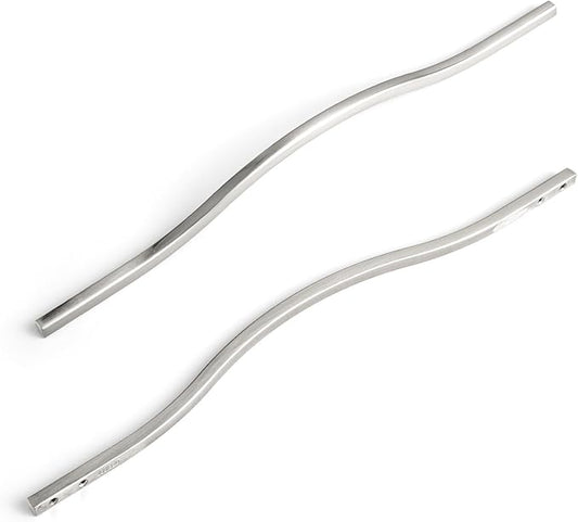 Goo-Ki Low Profile Satin Nickel Cabinet Pulls, Double Hole Centers (11.3''/12.6'') Zinc Alloy Handle for Drawer Cupboard Wardrobe,6 Packed…