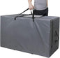 Cuddly Nest Folding Mattress Storage Bag - Heavy Duty Carry Case for Tri-Fold Guest Bed (Fits 6" Queen Mattress,Grey)