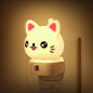 DORESshop Cat Night Lights Plug Into Wall, Cute Night Light for Kids, 8-Color RGB LED Night Light with Dusk to Dawn Sensor, Nightlight for Kids Room, Bathroom, Bedroom Décor, Children Gift