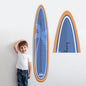 Personalized Growth Chart for Wall, Wooden Height Chart for Kids, Cute Height Measurement for Child/Girls/Boys, Baby and Toddler's Playroom/Kid's Room/Nursery Decor, Surfboard