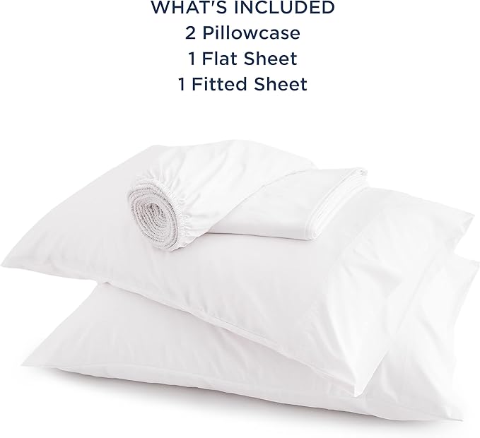 Bedsure Full Size Sheets, Cooling Sheets Full, Rayon Derived from Bamboo, Deep Pocket Up to 16", Breathable & Soft Bed Sheets, Hotel Luxury Silky Bedding Sheets & Pillowcases, White