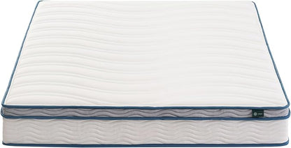 ZINUS 8 Inch Spring Sensation Hybrid Mattress [New Version], Full, Fiberglass Free, Medium Firmness, Durable Support, Certified Safe Foams & Fabric, Mattress in A Box
