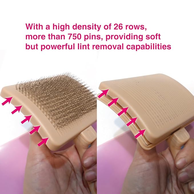 Pet Slicker Brush for Large Dogs, Plastic Handle, Gently Remove Tangled and Mats Hair, Pet Grooming Brush Tool, Sheepskin Wool Carders (5" Pad Quick Cleaning)-Mewly Pet