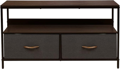 Sorbus TV Stand Dresser with 2 Drawers - Television Riser Chest with Storage - Bedroom, Living Room, Closet, & Dorm Furniture
