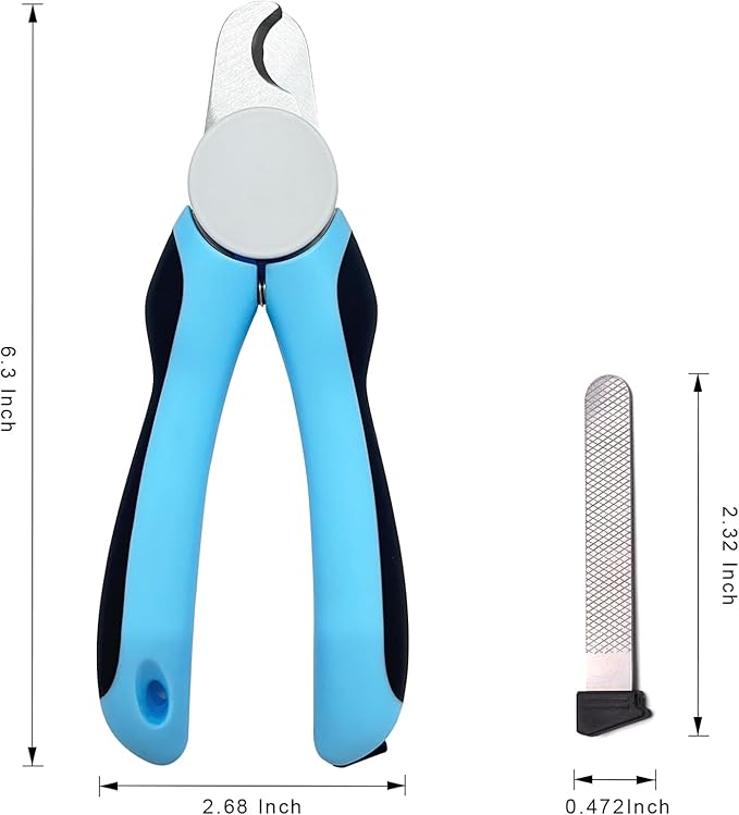 Cat & Dog Nail Clipper and Trimmer with Safety Guard, Avoid Over Cutting Toenail, Equipped with Nail File - Professional Grooming Tool for Pets-Mewly Pet