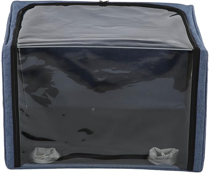 Puppy Nebulization Box, Small Pet Oxygen Inhalation, Cat and Dog Atomization Box Oxygen Inhalation Machine Dedicated Folding Atomization Box Pet Oxygen Therapy Cage for Cough Breathing Treatment Box-Mewly Pet