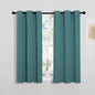 NICETOWN Bedroom Curtain Panels Blackout Draperies, Thermal Insulated Solid Grommet Blackout Curtains/Drapes (Sea Teal, 1 Pair, 34 by 45-inch)