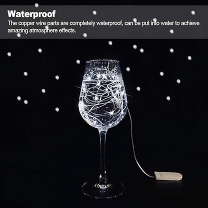 MUMUXI 48 Pack 7.2ft Fairy Lights Battery Operated, 20 Micro LED Mini Waterproof String Lights Silver Wire Firefly Starry for DIY Wedding Party Mason Jars Crafts Holiday Decoration, Cool White