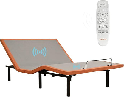 ESHINE Adjustable Bed Frame Queen - Easy to Install in 5 Minutes, Adjustable Beds for Massage, Zero Gravity, Under Bed Lights, Wireless Remote, Foot&Head Incline, Smart Bed, 3000 Premium Series