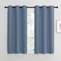 NICETOWN Home Fashion Thermal Insulated Solid Grommet Blackout Window Treatment Curtain Panels for Loft, Cafe (Stone Blue, 1 Pair, 42 inches Wide by 50 inches Long)