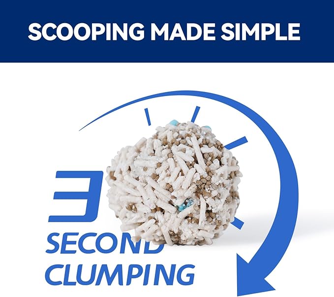 OPET Tofu Mixed Mixed Cat Litter - 36 LBS, Natural Sustainable Ingredients Quick Clumping Cat Litter, Flushable, Superior Odor Control, 99.9% Dust Free Kitty Litter (36 pounds, Fresh)-Mewly Pet